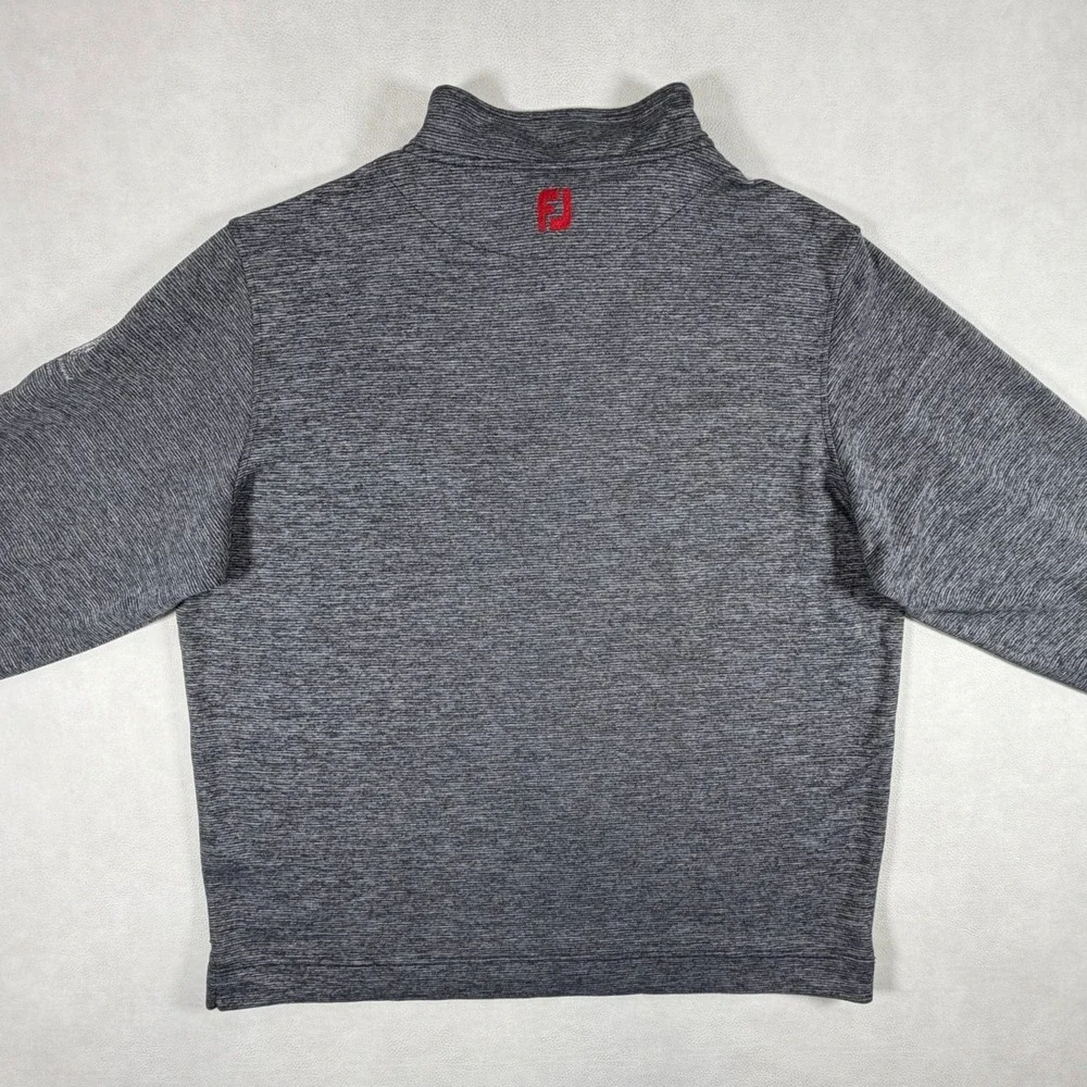 FootJoy Mens XXL Trump National Charlotte Quarter Zip Pullover Gray Heather